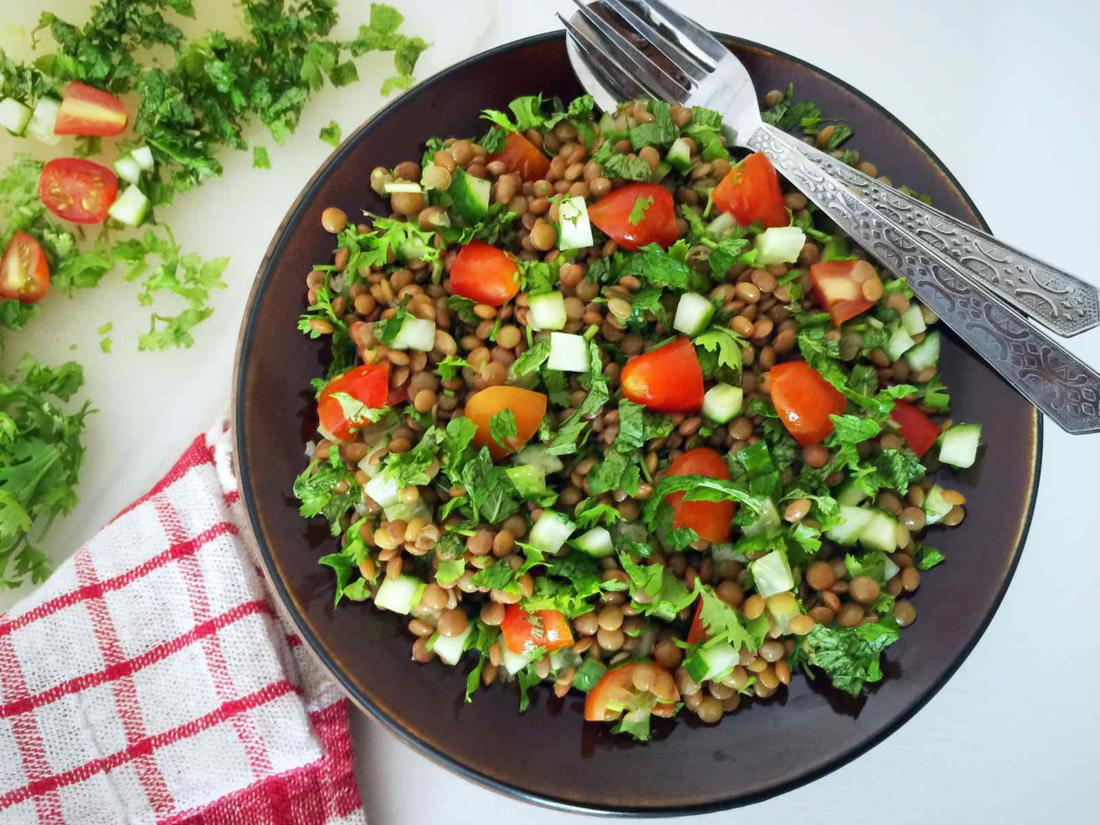 Middle Eastern Salads Recipes
 Lentil Tabbouleh Recipe Middle Eastern Ve arian Salad