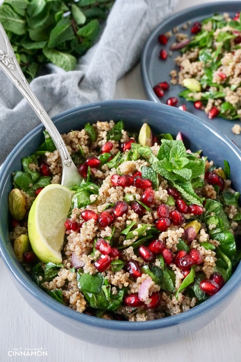 Middle Eastern Salads Recipes
 Quinoa Salad with Spinach and Pomegranate Gluten Free