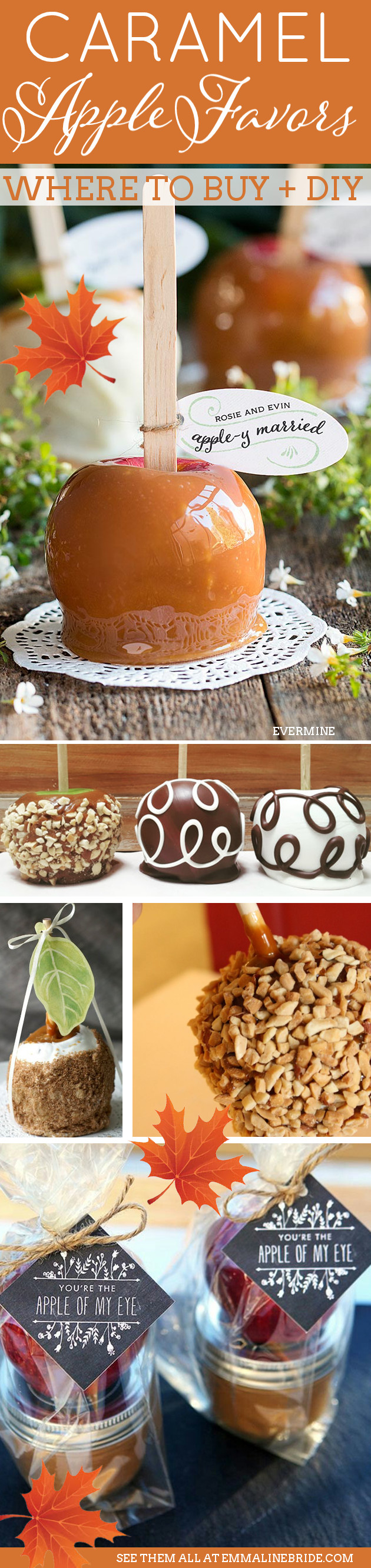 Mini Caramel Apples Wedding Favors
 Where to Buy Caramel Apple Favors for Weddings Wedding