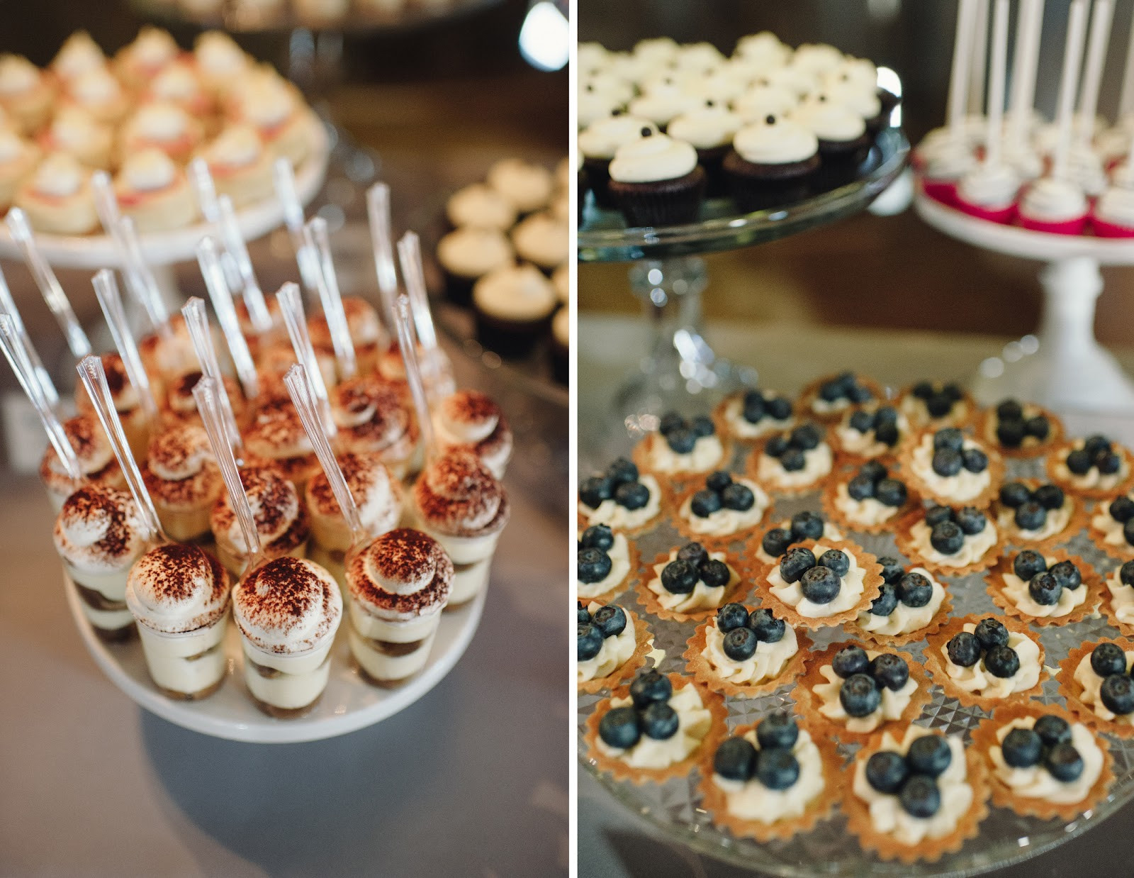 Mini Desserts For Wedding
 cocoa & fig Barn Wedding Mini Dessert Table and 2 Tier