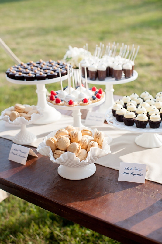 Mini Desserts For Weddings
 cocoa & fig Elegant Vintage Wedding Cake and Mini Dessert
