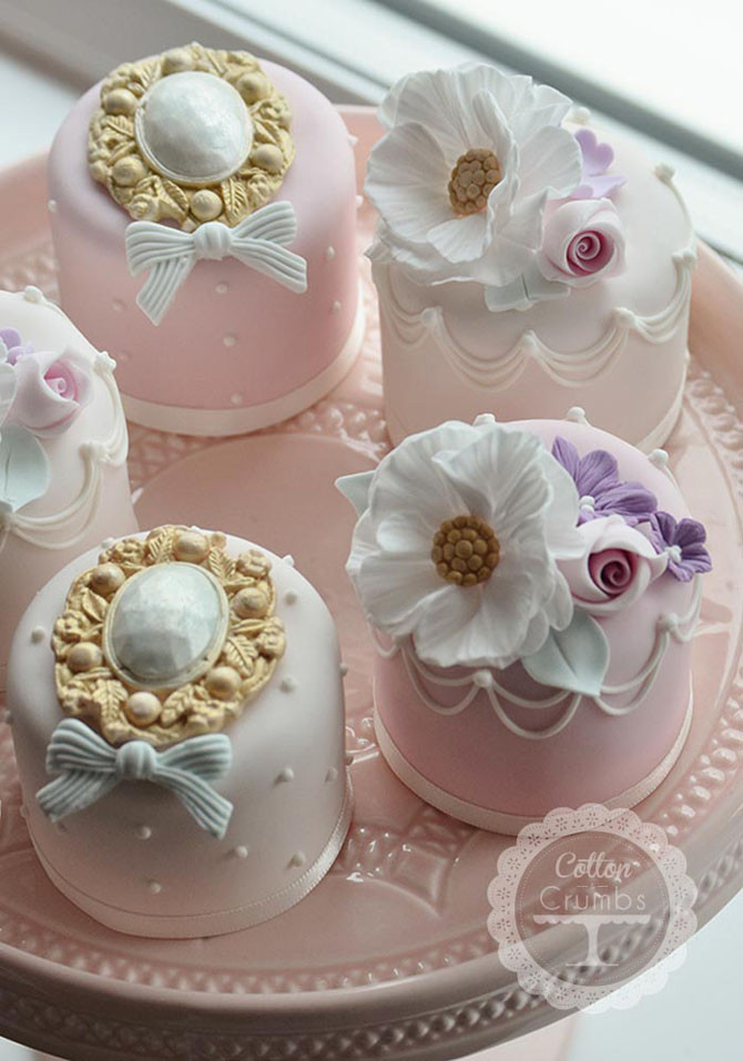 Mini Wedding Cupcakes
 The Most Charming Mini Wedding Cakes Ever
