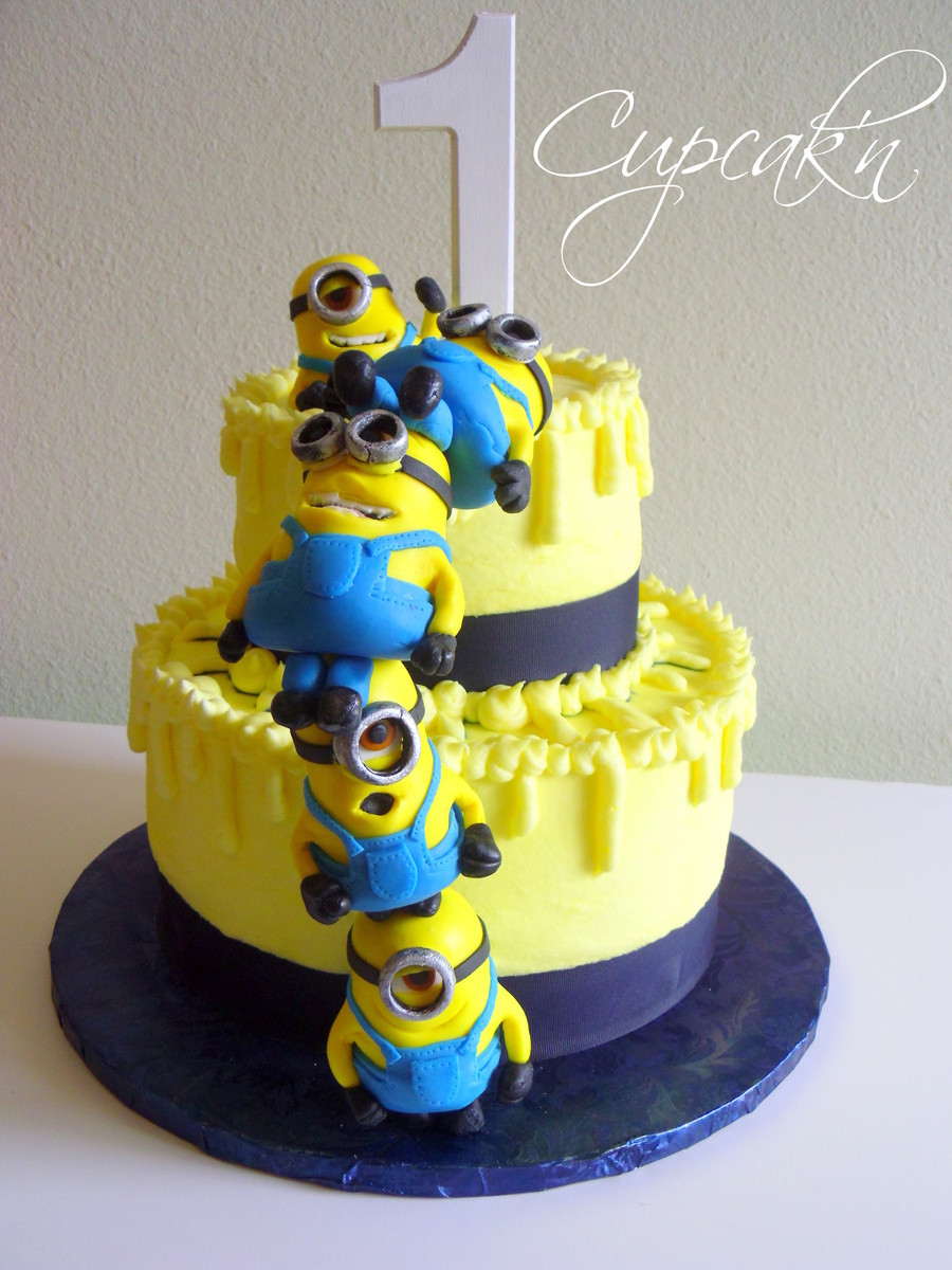 Minion Wedding Cakes
 Despicable Me Cake With Stacked Mmf Minions CakeCentral