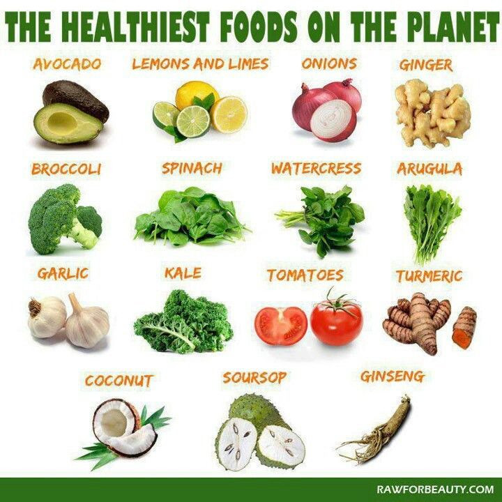 Most Healthy Snacks
 Healthiest fruits and ve ables