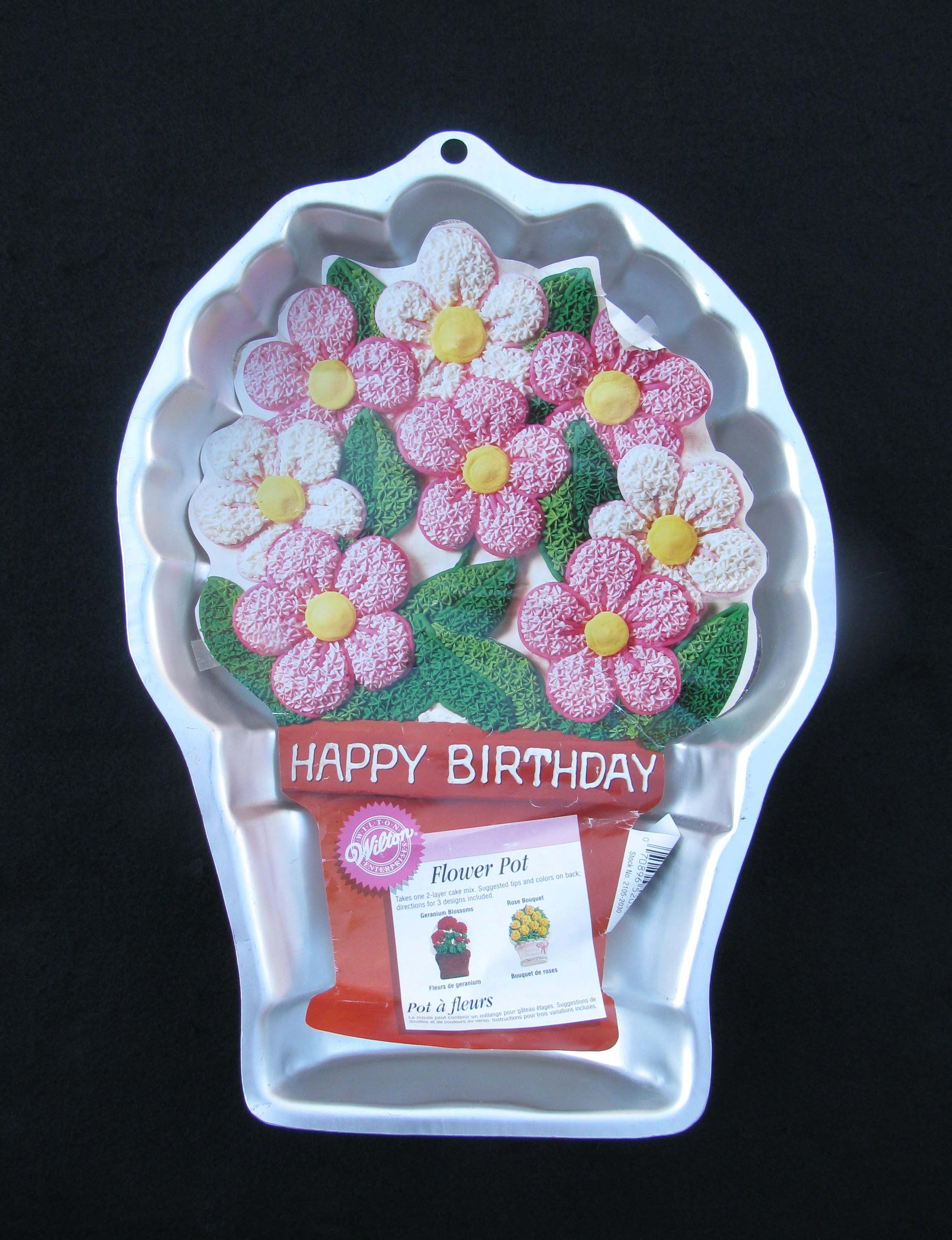 Mother'S Day Cupcakes
 Wilton FLOWER POT Cake Pan Mother s Day Birthday 1998