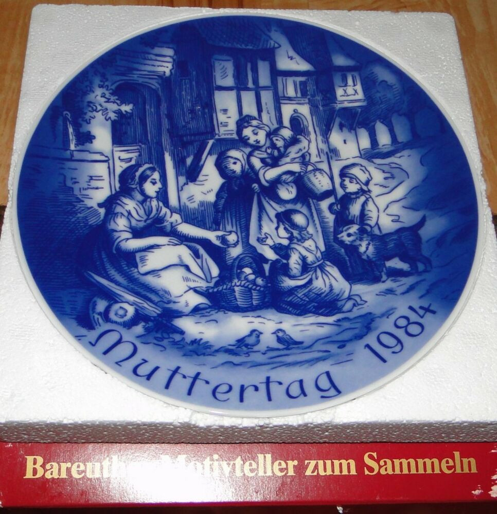 Mother'S Day Dinner
 1984 Mother s Day MUTTERTAG Bareuther Bavaria Plate