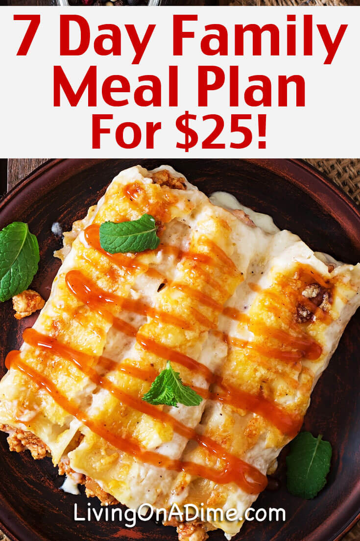 Mother'S Day Dinner Ideas
 7 Day Meal Plan for $25 Cheap And Easy Family Meals