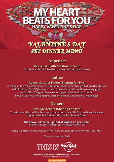 Mother'S Day Dinner Menu
 VALENTINE DAY SET DINNER MENU HARDROCK KL