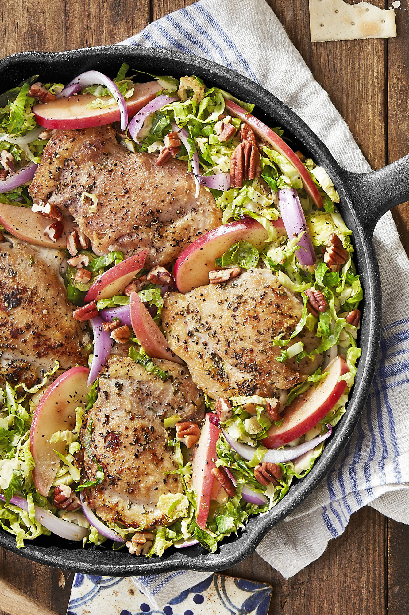 Mother'S Day Dinner Recipes
 Best Skillet Chicken with Brussels Sprouts and Apples