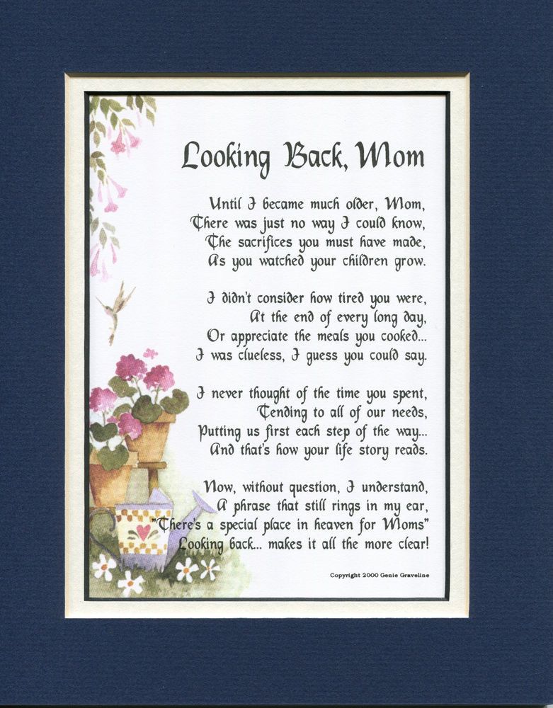 Mother'S Day Dinner Specials
 5 Mother s Day t present keepsake poem for mom mother