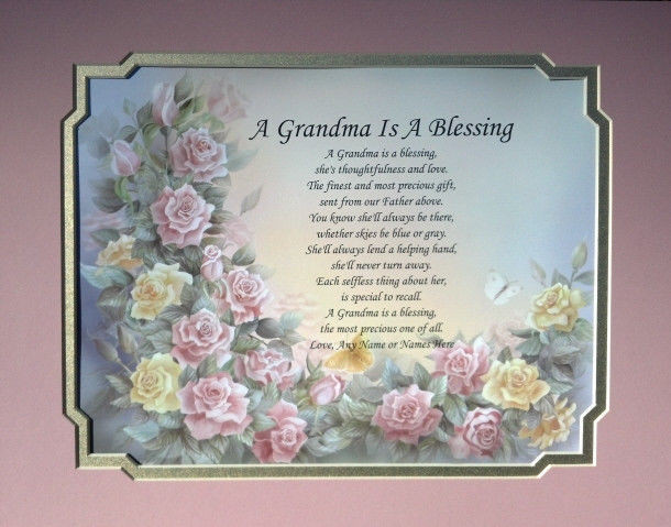 Mother'S Day Dinner Specials
 A GRANDMA IS A BLESSING POEM PERSONALIZED BIRTHDAY