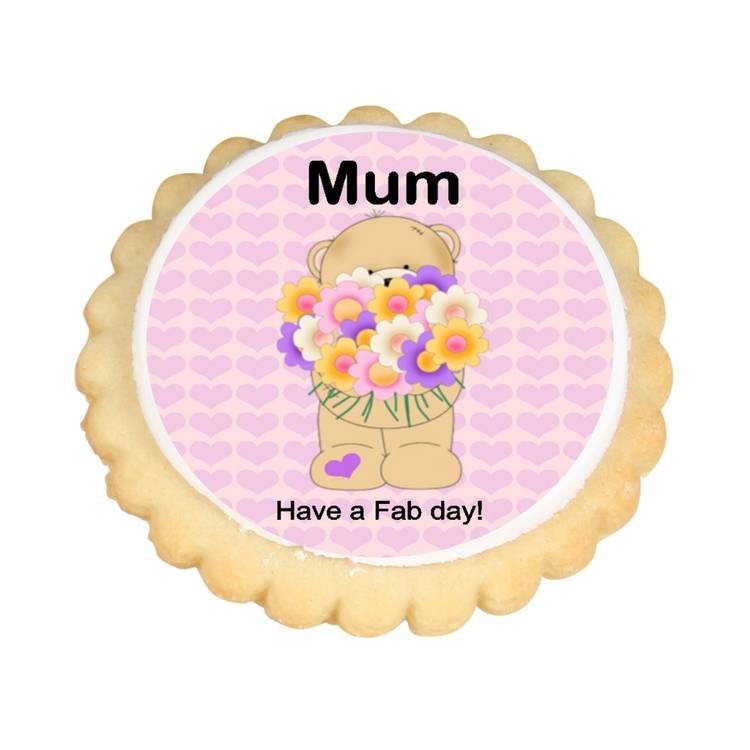 Mother'S Day Sugar Cookies
 Bear with Flowers Mother s Day Cookies