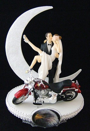 Motorcycle Cake Toppers For Wedding Cakes
 206 Motorcycle Cake Topper with Harley Davidson