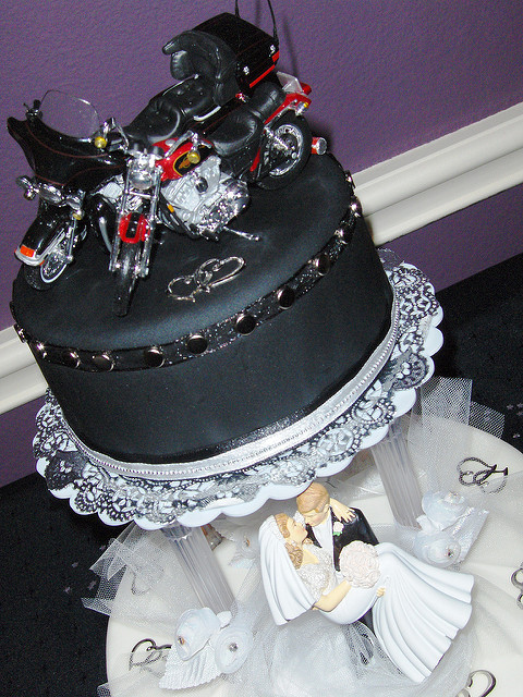 Motorcycle Wedding Cakes
 Biker wedding cake