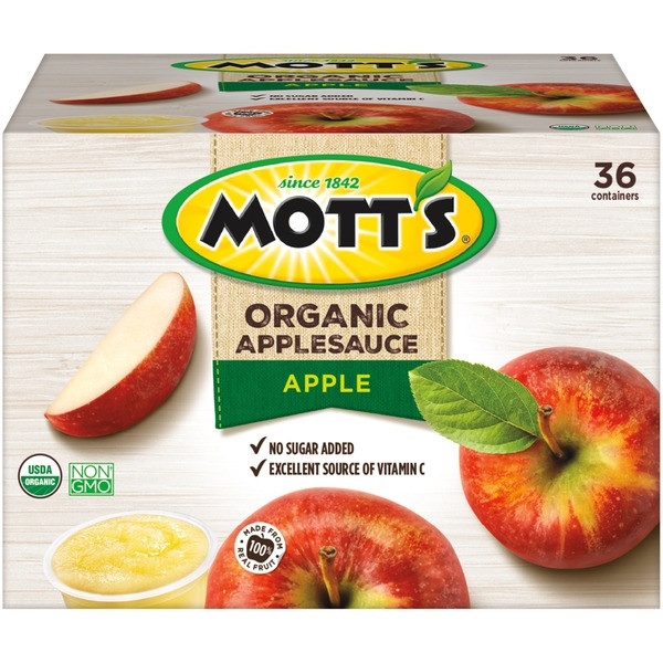 Motts Organic Applesauce
 Mott s Organic Apple Applesauce 3 9 oz from Costco