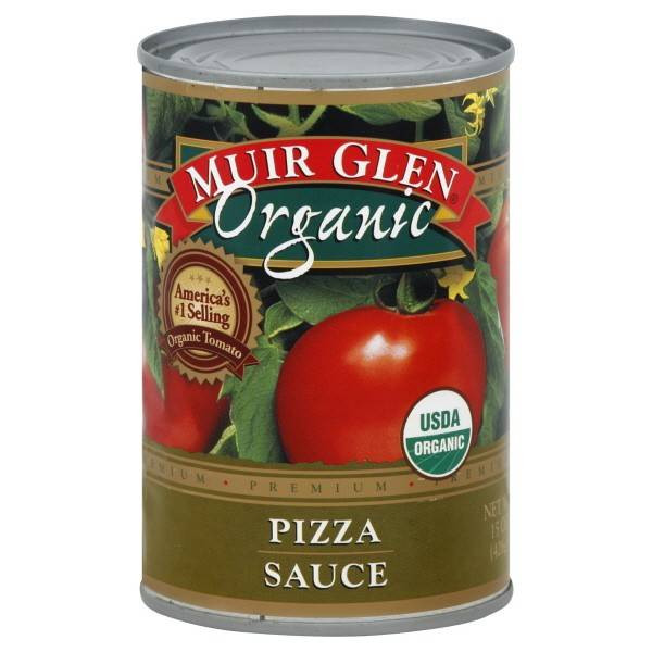 Muir Glen Organic Pizza Sauce
 Muir Glen Organic Low Fat Pizza Sauce 15 oz 12 Pack
