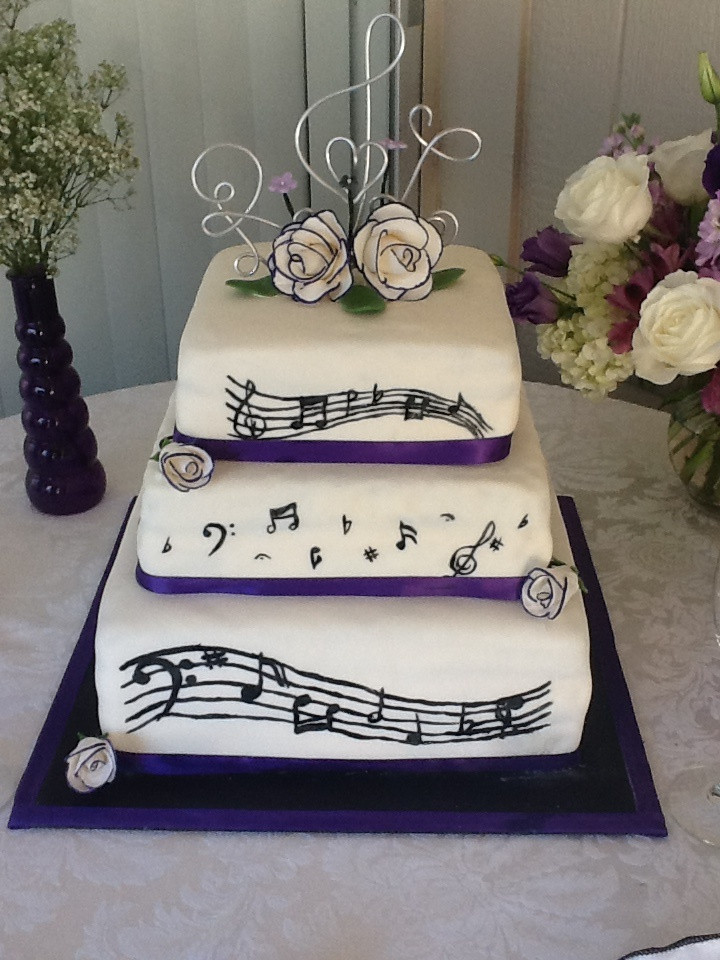 Music Themed Wedding Cakes
 Music wedding cake