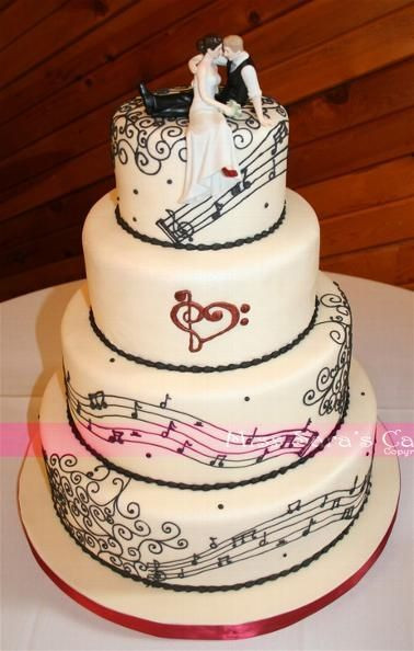 Music Themed Wedding Cakes
 25 best ideas about Music wedding cakes on Pinterest