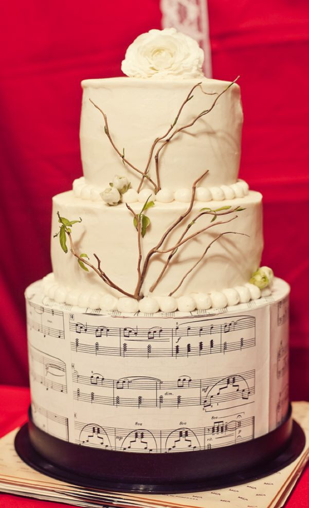 Music Themed Wedding Cakes
 music themed wedding cake
