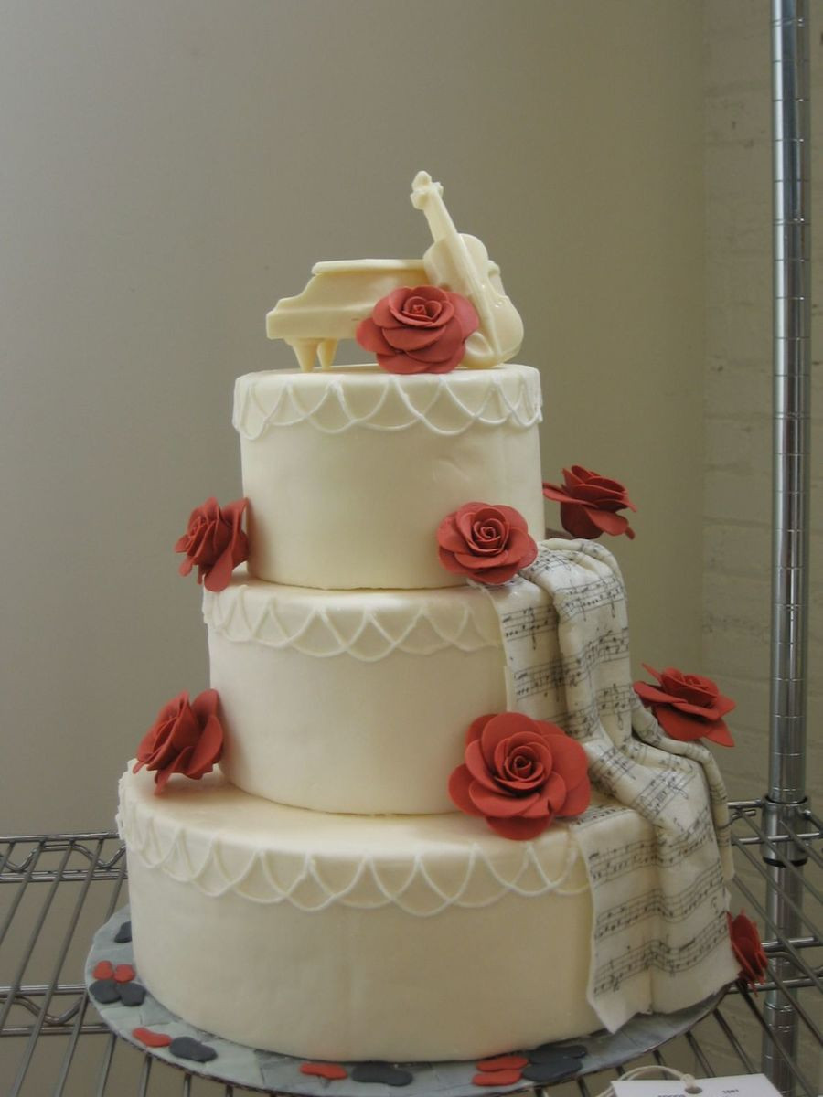 Music Themed Wedding Cakes
 Music Themed Wedding Cake CakeCentral