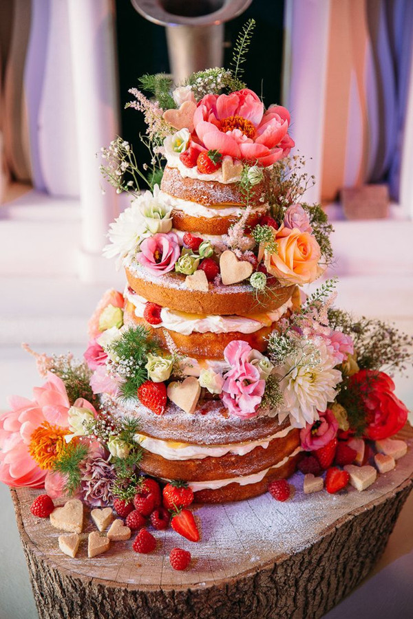 Naked Cakes Wedding
 31 Beautiful Naked Wedding Cake Ideas For 2016