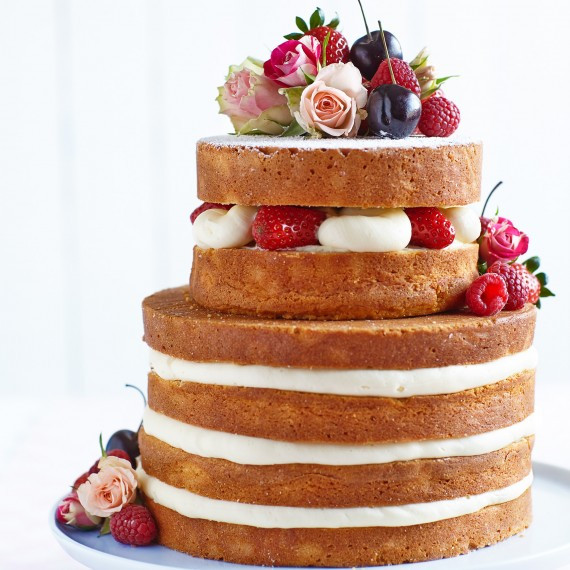 Naked Wedding Cake Recipe
 Wedding Cake Recipes Woman And Home