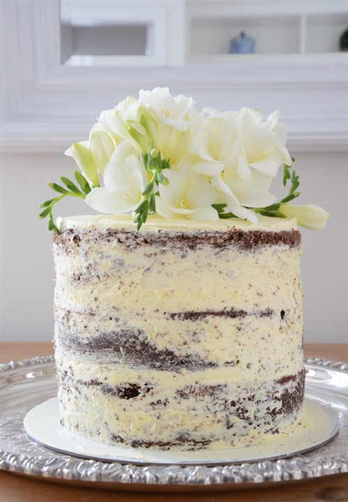 Naked Wedding Cake Recipe
 Lee Caroline A World of Inspiration My First Attempt at