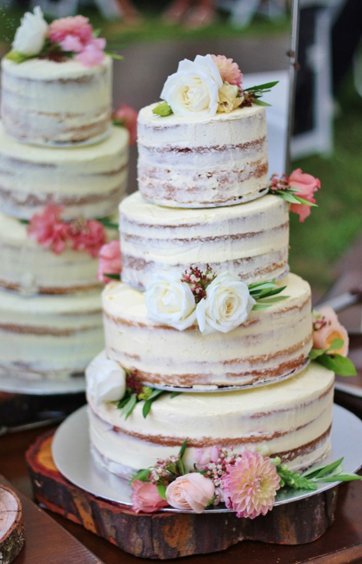 Naked Wedding Cake Recipe
 wedding cake Tartas de boda Pinterest