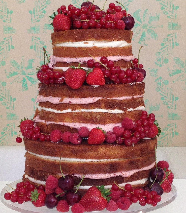 Naked Wedding Cake Recipe
 Celebration Cakes