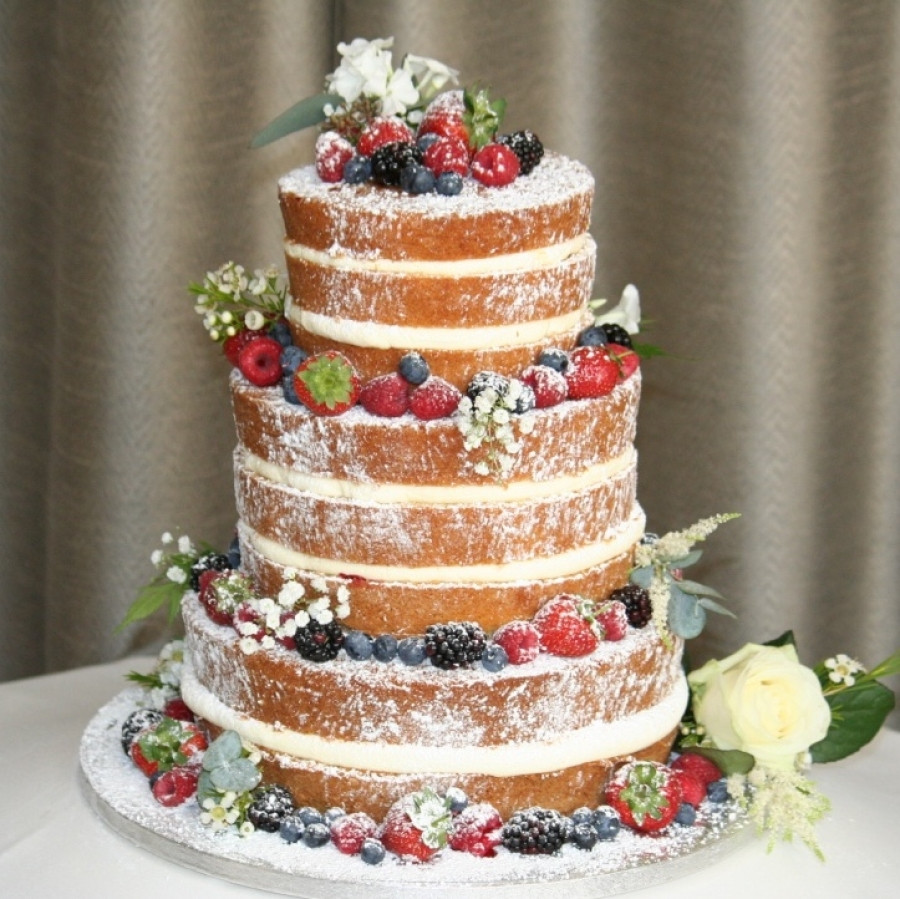 Naked Wedding Cakes
 Naked wedding cake roses