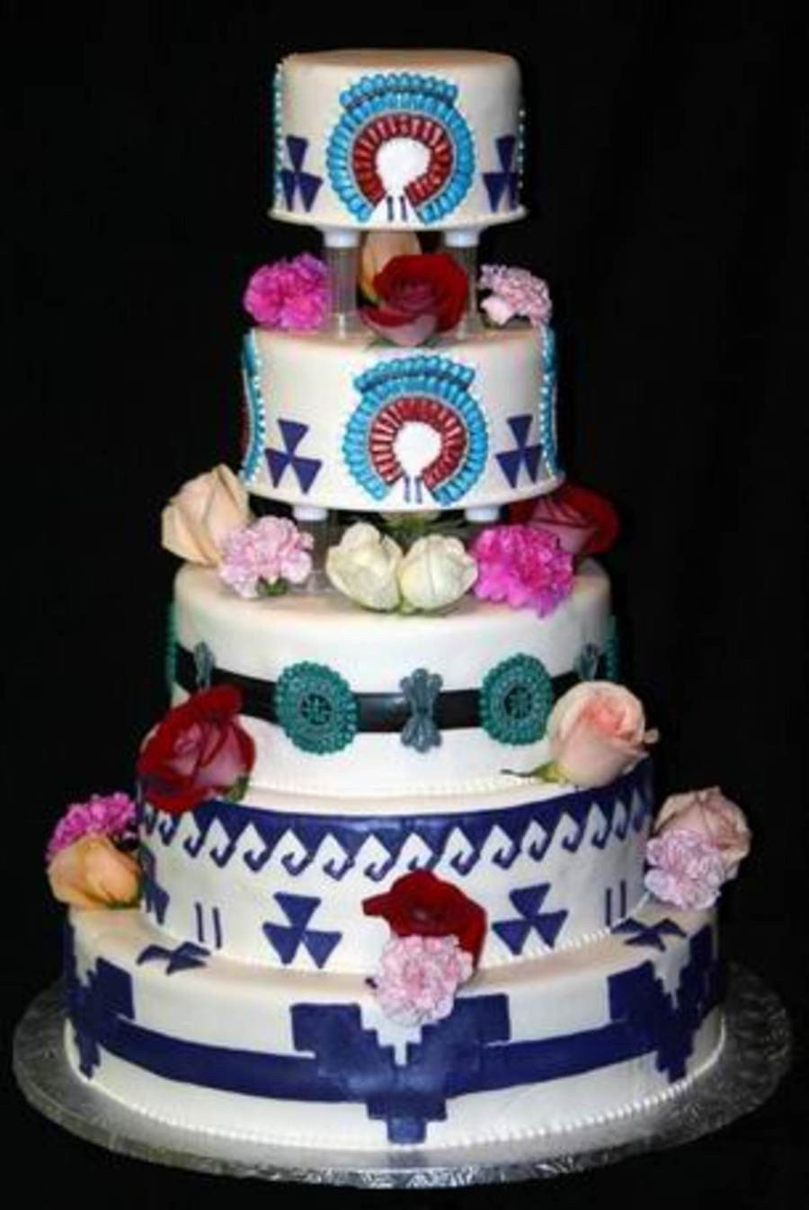 Native American Wedding Cakes
 Southwestern Native American Wedding Cake CakeCentral