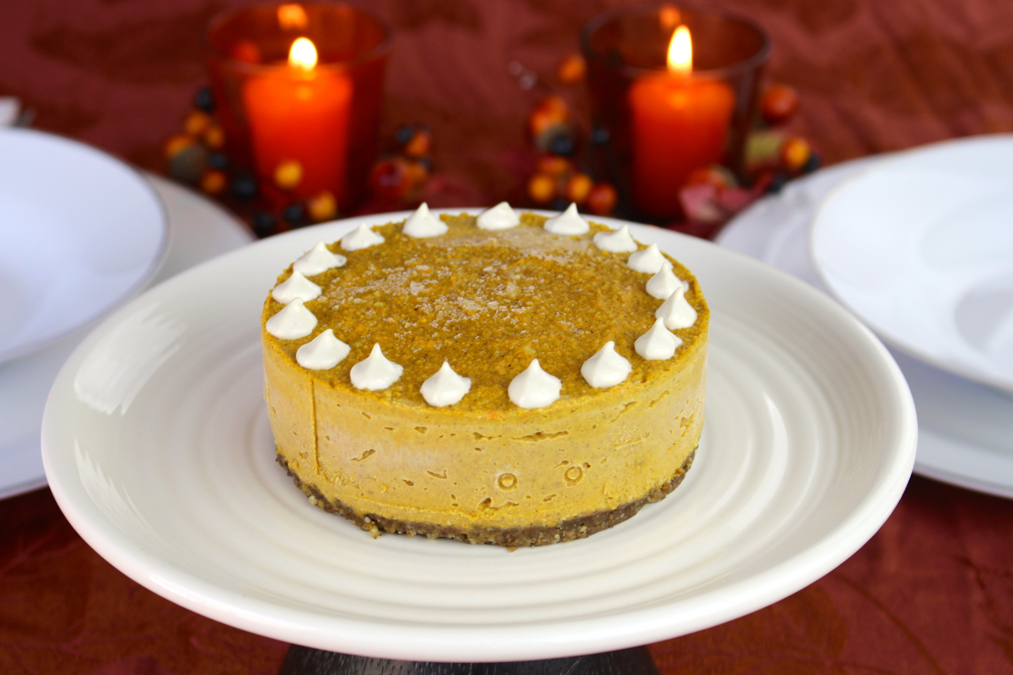 Naturally Healthy Desserts
 Pumpkin Cheesecake