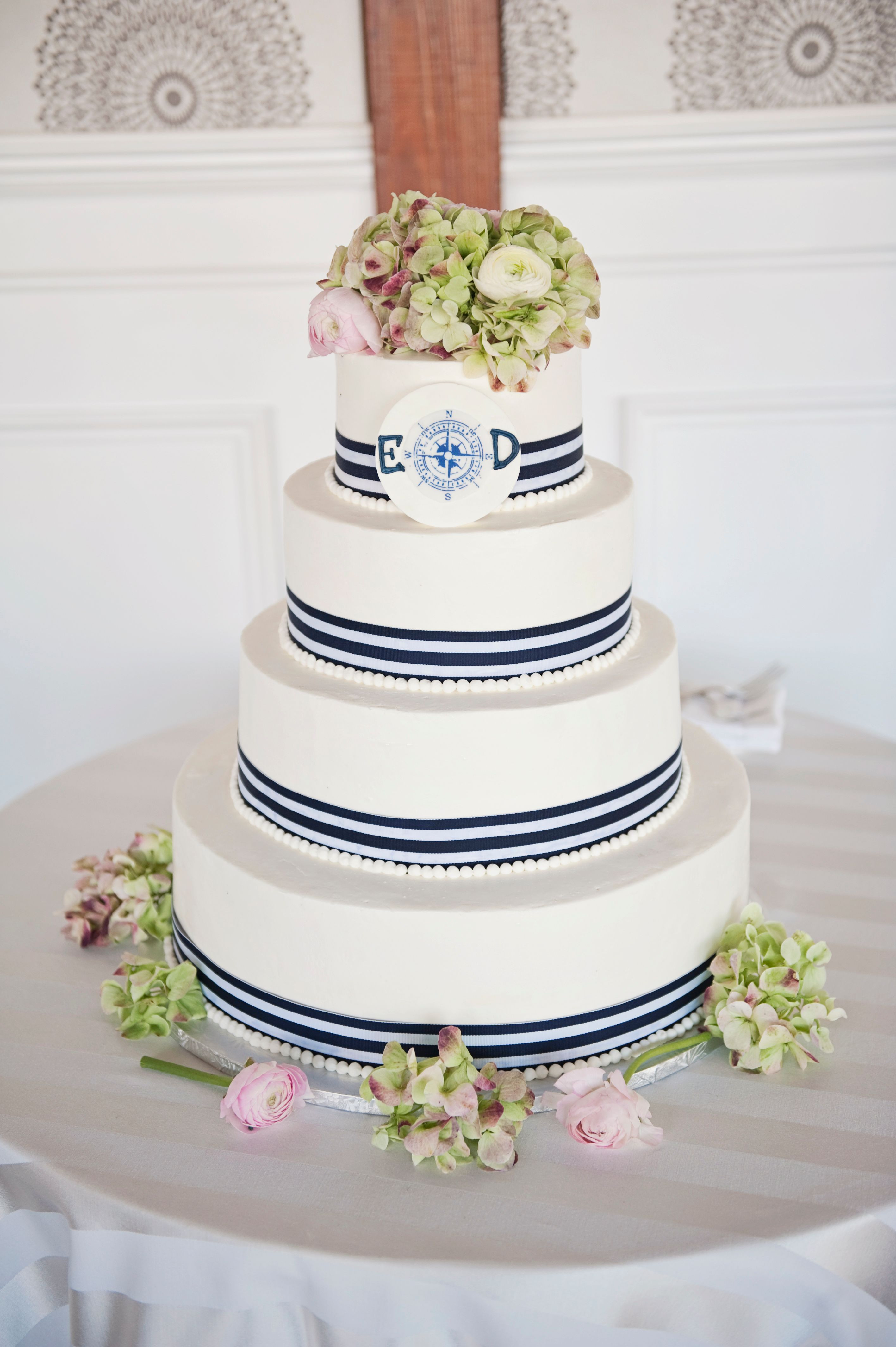 Nautical Wedding Cakes
 Four Tier Nautical Themed Wedding Cake