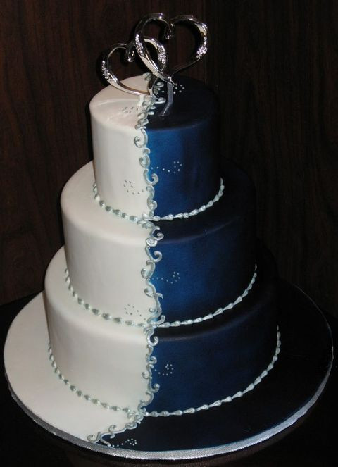 Navy Blue And Silver Wedding Cakes
 45 Gorgeous Navy And Silver Wedding Ideas