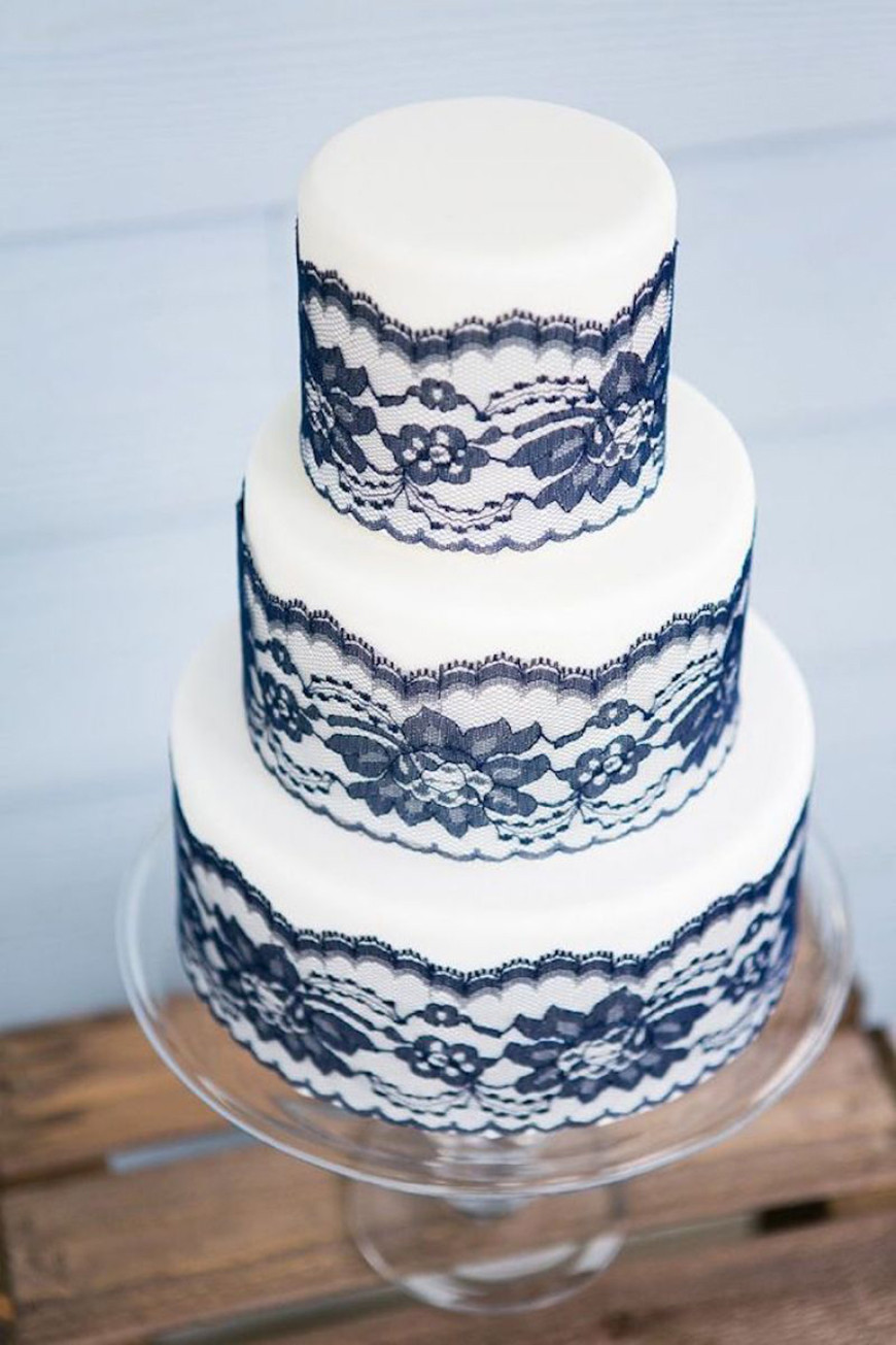 Navy Blue And White Wedding Cakes
 Navy Wedding Cake Decorations Wedding Ideas By Colour
