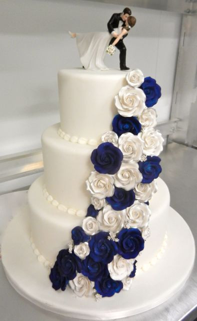 Navy Blue Wedding Cakes
 25 best ideas about Blue wedding cakes on Pinterest