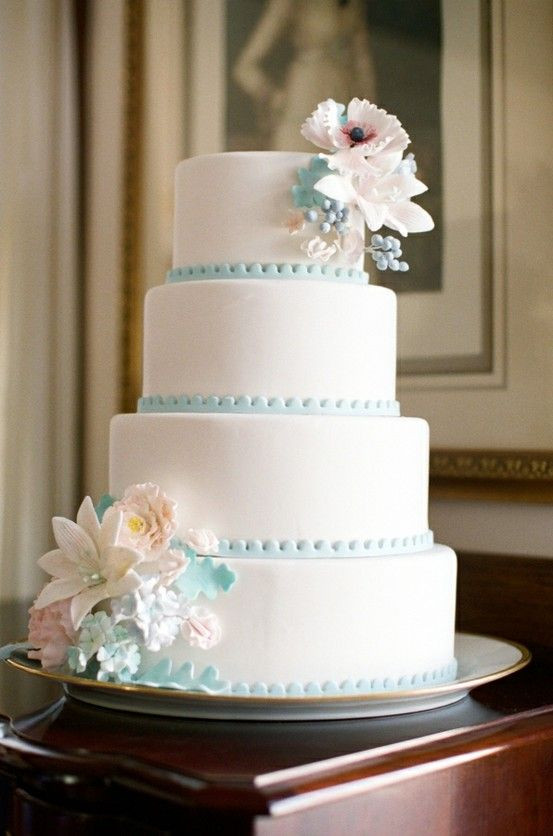 Nice Wedding Cakes
 25 Elegant Tiffany Blue Wedding Cake Ideas Wedding