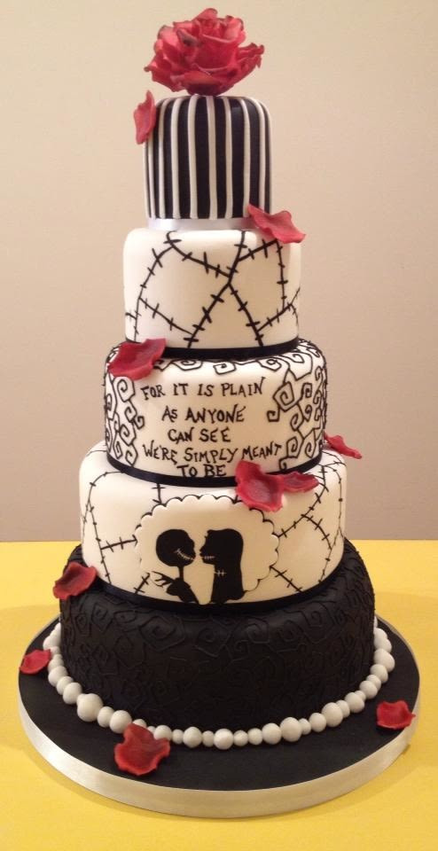 Nightmare Before Christmas Wedding Cakes
 The NIghtmare Before Christmas Wedding cake Cake by The