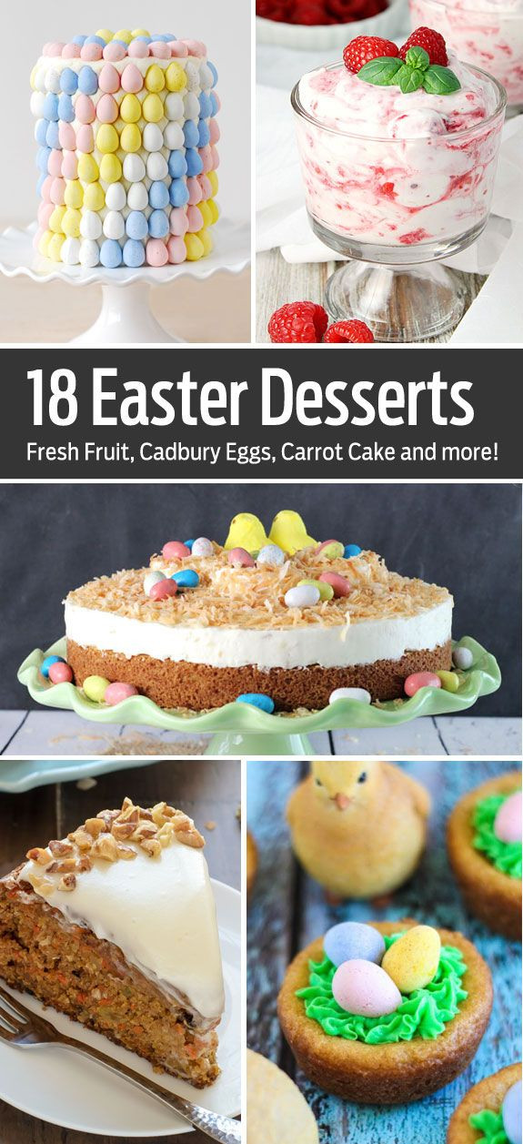 No Bake Easter Desserts
 18 Fun Easter Desserts everything from easy no bake
