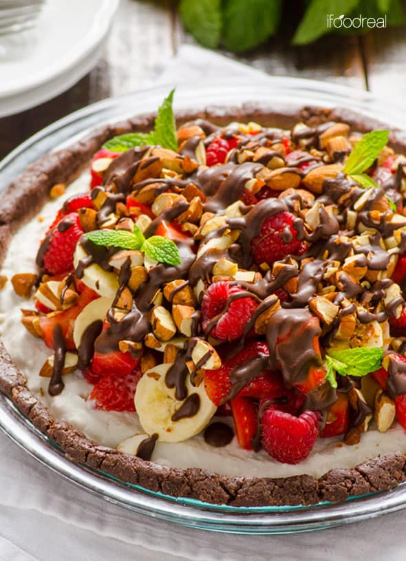 No Bake Healthy Dessert
 No Bake Chocolate Pie Recipe iFOODreal