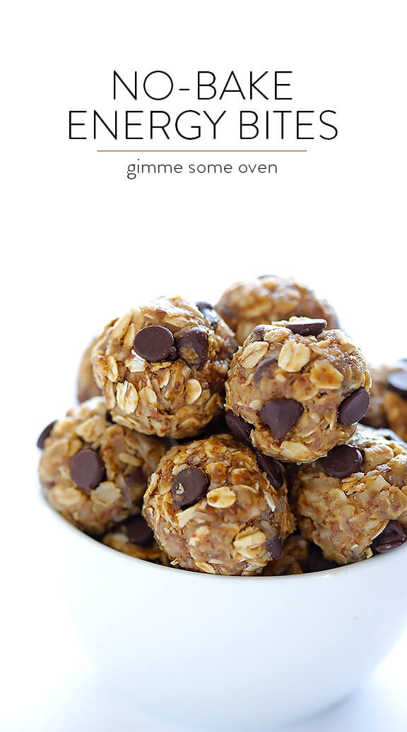 No Bake Healthy Snacks
 No Bake Energy Bites