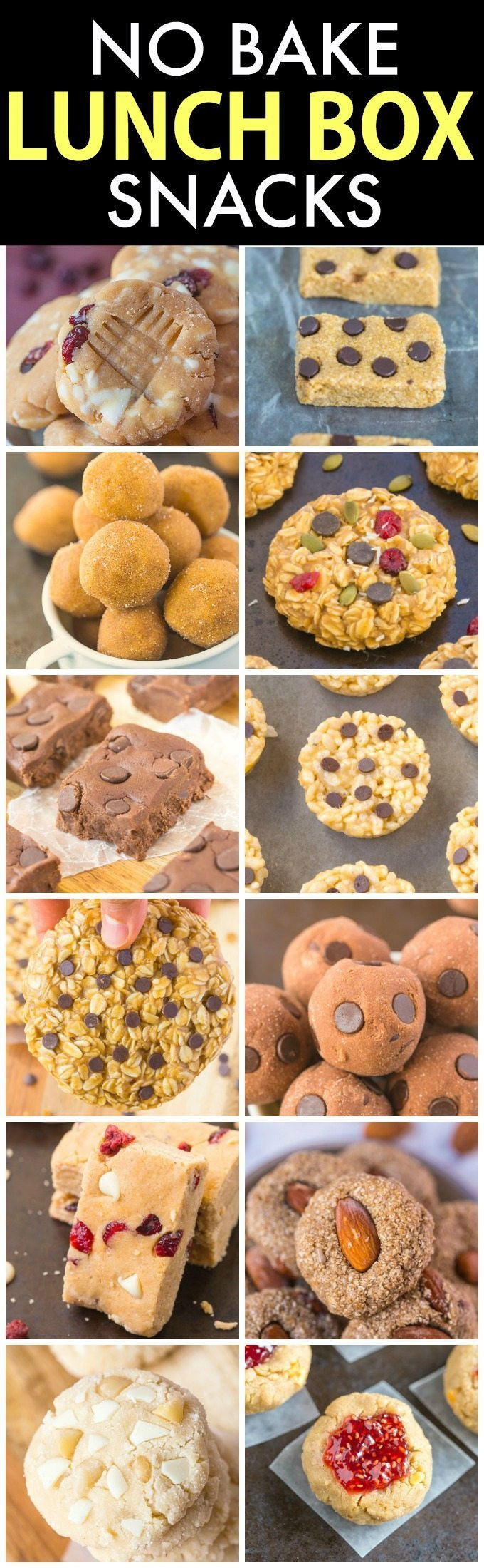 No Bake Healthy Snacks
 The Ultimate Healthy No Bake Snacks