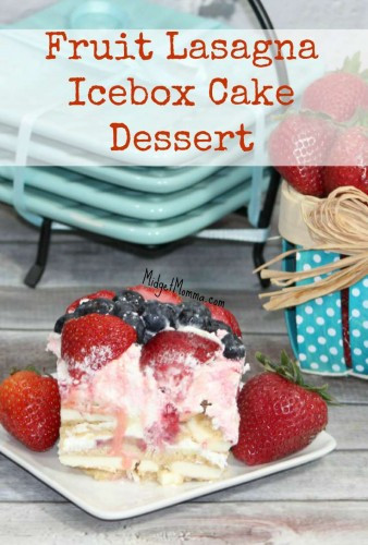 No Bake Summer Berry Lasagna
 Fruit Lasagna Frozen Ice Box Cake with Strawberries