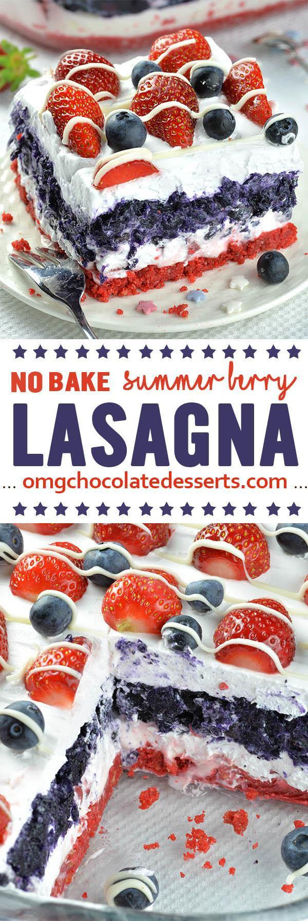 No Bake Summer Berry Lasagna
 No Bake Summer Berry Lasagna