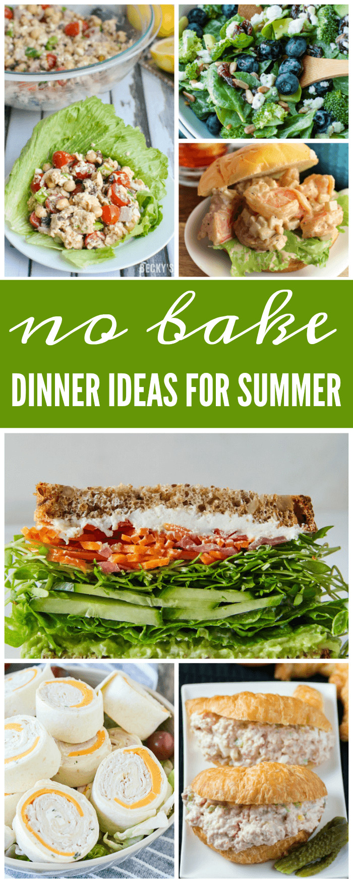No Cook Dinners For Summer
 No Bake Dinner Ideas for Summer & No Cook Dinner Recipes