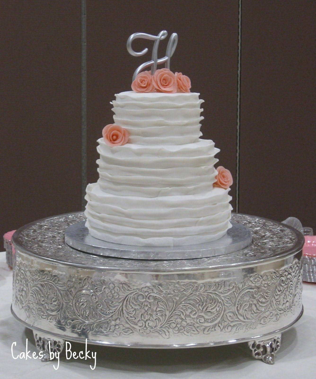 No Fondant Wedding Cakes
 Buttercream Wedding Cakes No Fondant ruffle