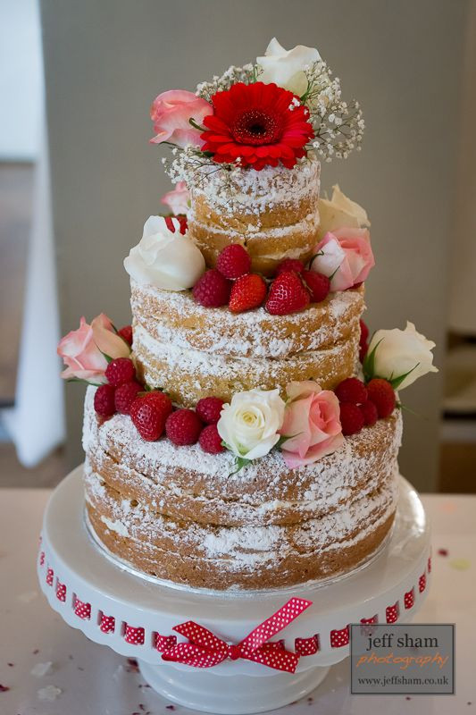 No Frosting Wedding Cakes
 2014 Wedding Trend Naked cakes icing between layers