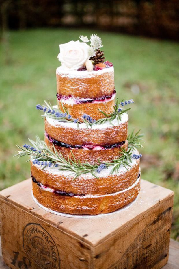 No Frosting Wedding Cakes
 Best 20 2 tier wedding cakes ideas on Pinterest