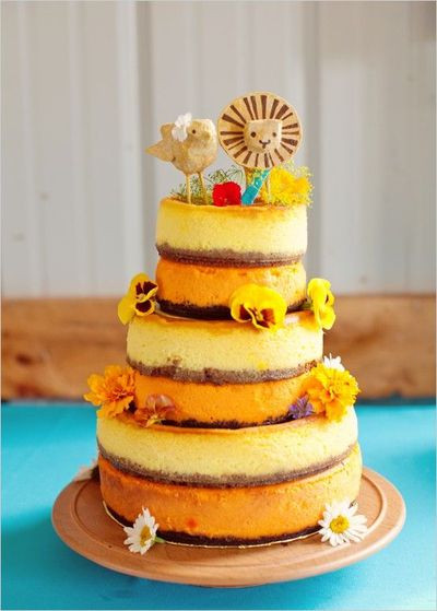 No Frosting Wedding Cakes
 Rustic Wedding Cake no icing wedding cakes Juxtapost