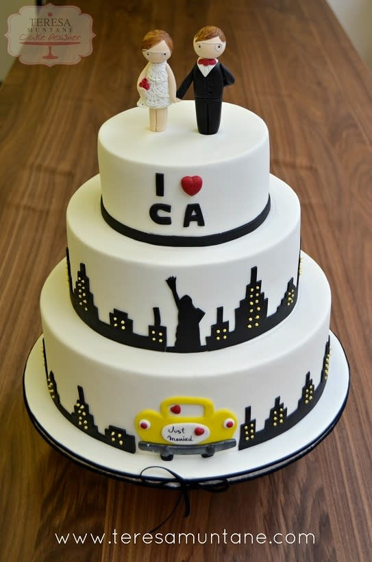 Nyc Wedding Cakes
 Wedding Cake New York cake by Teresa Muntané CakesDecor